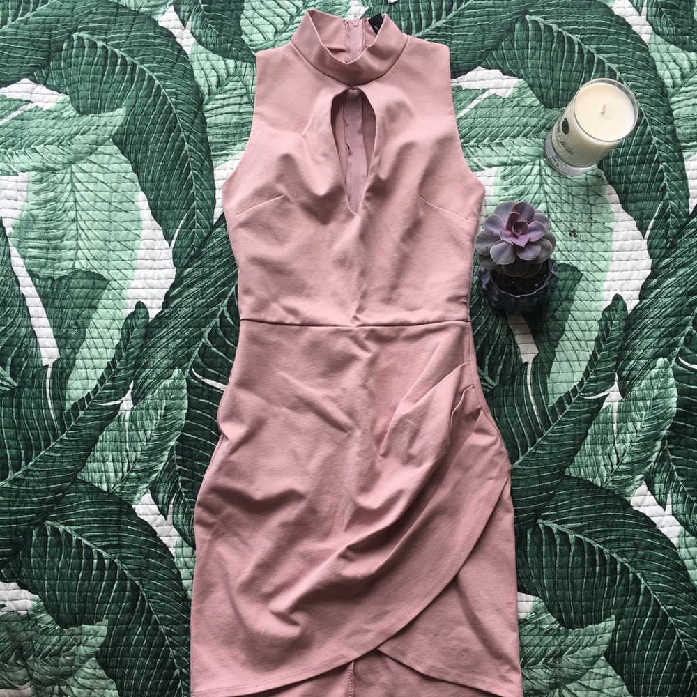 SOLD — Blush Colored Cocktail Dress